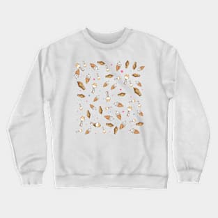 Cute food cartoon pattern Crewneck Sweatshirt